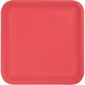 Omg 7 In. Coral Lunch Plates; Square - Case of 180 OM74816